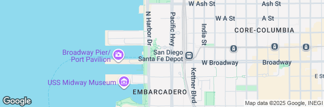 Google Maps San Diego/InterContinental, 901 Bayfront Court, San Diego, CA 92101-3018, United States of America