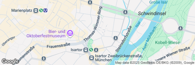 Google Maps Munich Isartor, Kanalstr. 17, Muenchen, 80538, Germany