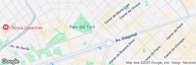 Google Maps Barcelona Francesc Macia, Avinguda Pau Casals 16, Barcelona, 08021, Spain