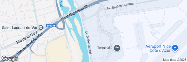 Google Maps Nice airport private aviation, Rue Costes et Bellonte, Nice, 06200, France