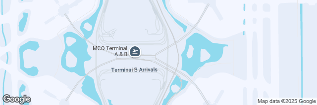 Google Maps Orlando Int Airport, Rental Car Center 1 Airport Blvd A, 32827-4399 FL, USA