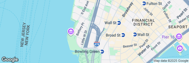 Google Maps New York City Battery Park, 20 Morris Street, Manhattan, New York, NY 10006-2901, United States of America