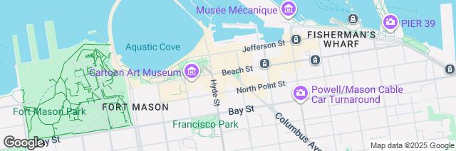 Google Maps San Francisco Fisherman's Wharf, 1365 Columbus Ave, San Francisco, CA 94133-1318, United States of America