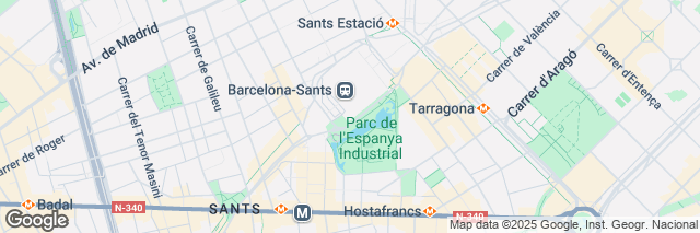 Google Maps Barcelona  Sants Train Station, SABA Sants Estacio -1 Plaça dels Països Catalans s/n, Barcelona, 08014, Spain