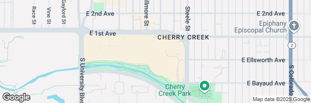 Google Maps Denver Cherry Creek , 3000 East 1st Avenue, Denver, CO 80206-5638, United States of America