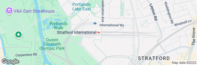 Google Maps London Stratford Int. Station, International Way, London, E20 1YY, United Kingdom