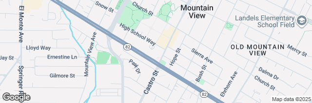 Google Maps Mountain View/Deliveries, Regus Mountain View 800 West El Camino Real, Mountain View, CA 94040-2586, United States of America